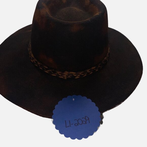 Brown Rustic Wool Rancher 58cm - Picture 7 of 16